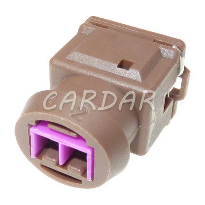 2 Pin 3.5 Series Auto Wiring Socket Cable Wire Unsealed Plastic Brown Connetcor With Terminal