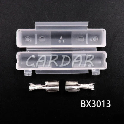 6x30mm 6*30mm White Double Glass Tube Fuse Holder Flip Type Fuses Box Fuse Socket With Terminal