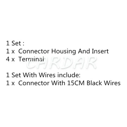4 Pin 4H0972704 1-1418507-2 Car Electric Cable Socket for BMW Auto Wiring Connector Composite Adapter