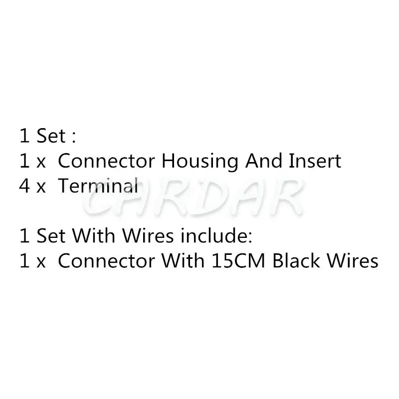 4 pines 776487-3 Conector automático amarillo Carcasa de plástico impermeable Terminal de cableado Socket