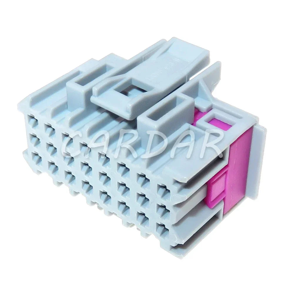 24 Pin Grey Automobile Wire Cable Connector Car Replacement Socket Plastic Housing Unsealed Adapter