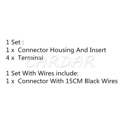 4 Pin 980681001 98068-1001 Auto Wire Connector 6.3 Series Car High-power Plug Automotove Socket Housing Adapter