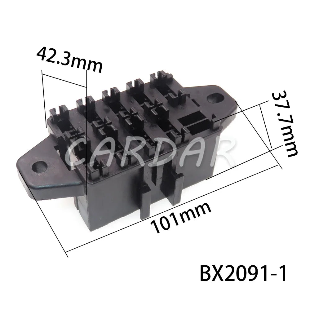 9/10/14 Way Standard Blade Fuse Holder Block Plastic Cover with Terminals for Car Automobile Auto Trike