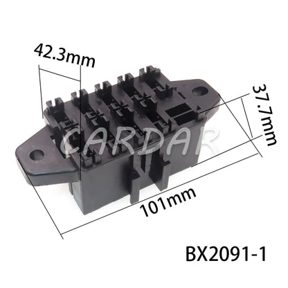 9/10/14 Way Standard Blade Fuse Holder Block Plastic Cover with Terminals for Car Automobile Auto Trike