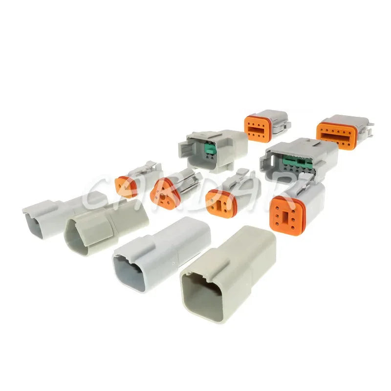 Deutsch DT 2 3 4 6 8 12 Pin Waterproof Connector Electrical Wire Socket 22-16AWG For Car Bus Motor Truck Engine Gearbox