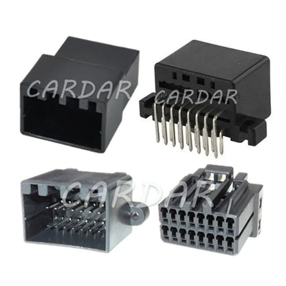 16 Pin 175966-2 Automotive Electric PCB Socket Automotive Wiring Harness Connector For Honda