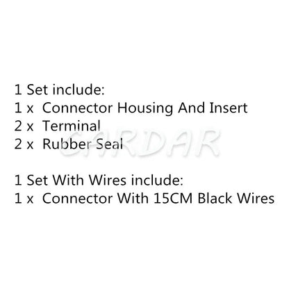 2 Pin 192000-3130 Car Waterproof Plug Wire Cable Harness Socket Automobile Electric Wiring Sealed Connector