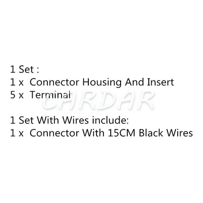 5 Pin 2.8 Series Automobile Waterproof Socket 54200521 Auto Modification Accessories Cable Harness Plug