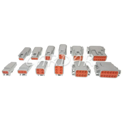 Deutsch DTM Waterproof Wire Connector Kit DTM06-2/3/4/6/8/12S DTM04-2/3/4/6/8/12P Automotive Sealed Plug with pins