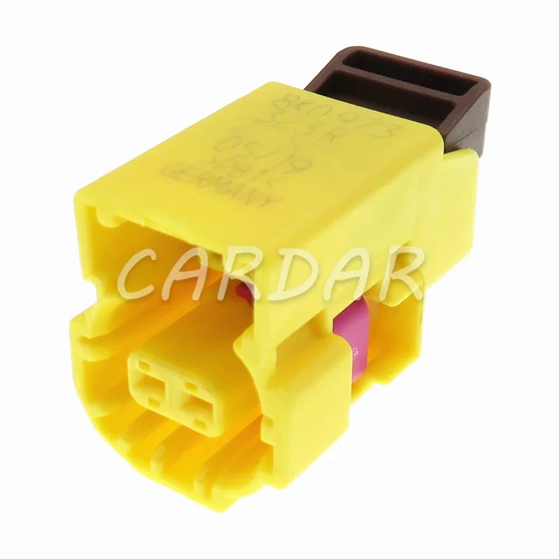 2 Pin 1.2 Series 8K0973323R Auto Electric Cable Harness Waterproof Connector Wiring Yellow Socket For VW Audi
