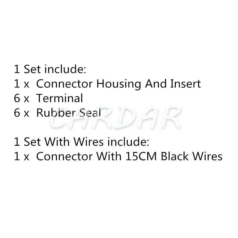 6 Pin 3.5 Series 1928404629 Auto Motorbike Accelerator Pedal Electric Cable Plug Waterproof Socket