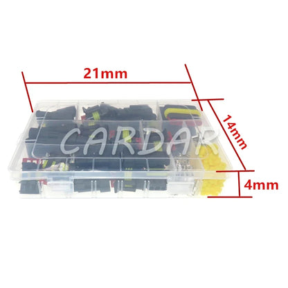 1 2 3 4 5 6P AMP Superseal Auto HID Waterproof Wiring Socket Automobile Electric Cable Harness Connector Sealed Adapter