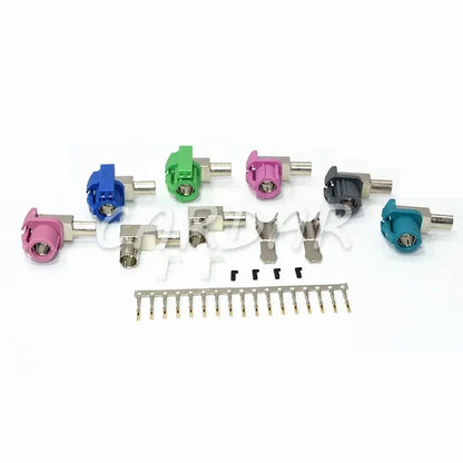 Auto LVDS 6 Pin HDS Connectors Automotive Audio Socket Universal Car Fakra Adapter EVO Cable Connector