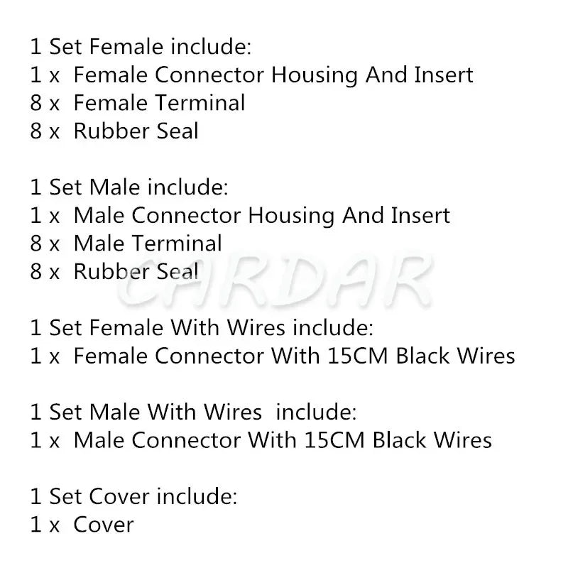 8 Pin 1-1418479-1 1-1564416-1 Tyco TE HDSCS Series Electric Socket Auto Waterproof Plug Cable Connector 1670057-1 1-1564512-1