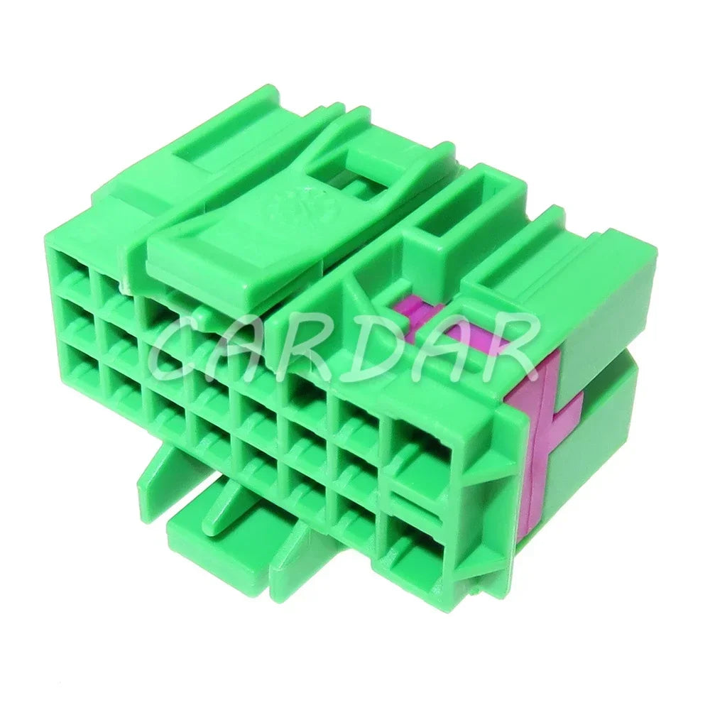 23 Pin Green Auto Computer Central Control Plug Car Plastic Housing Unsealed Electrical Composite Socket 1J0962623B