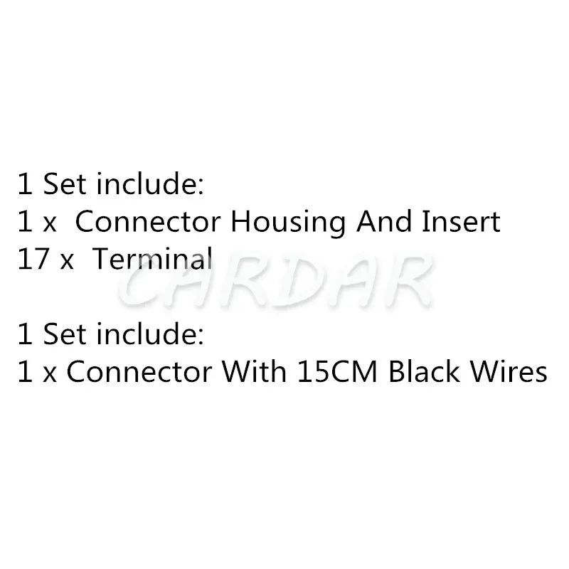 17 Pin 1J0 972 999 Car Auto Headlight Cable Socket Automotive Light Lamp Plug 1J0972999 For VW