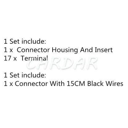 17 Pin 1J0 972 999 Car Auto Headlight Cable Socket Automotive Light Lamp Plug 1J0972999 For VW