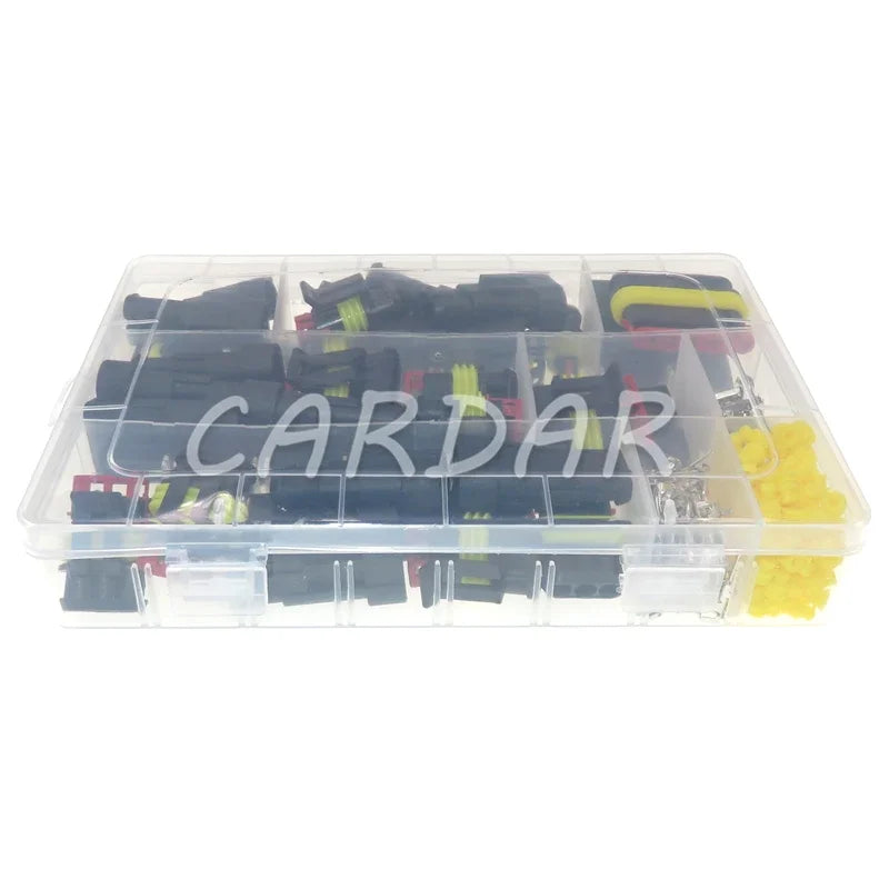 1 2 3 4 5 6P AMP Superseal Auto HID Waterproof Wiring Socket Automobile Electric Cable Harness Connector Sealed Adapter