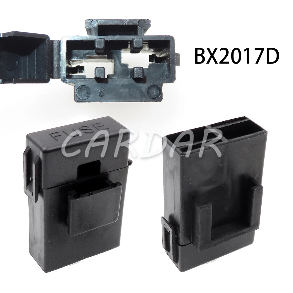 BX2017A BX2017D Medium Car Fuse Holder with Crimp Terminal Black Lighter Frontal for Standard Fuses