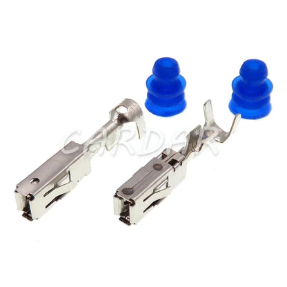 4 Pin 3.5 Series Grey Auto Waterproof Plastic Housing Wiring Terminal Socket With Terminal And Rubber Seals