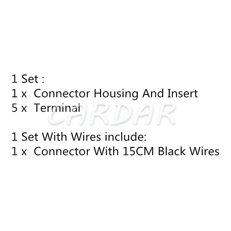 5 Pin 3B0972705 Auto Wire Socket Automotive Connector 1.5mm For VW Audi