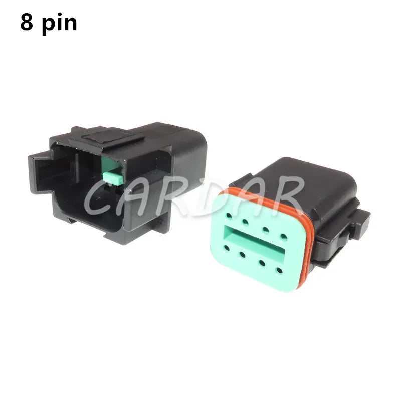 Deutsch DT Black Connector Waterproof Electrical Plug DT06/DT04 2/3/4/6/8 Pin Engine/Gearbox For Car Bus Motor Truck