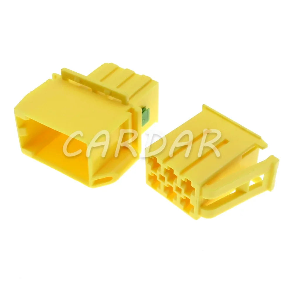 6 Pin 2.8 Series Yellow Automobile Plastic Housing Male Female Docking Wiring Terminal Socket
