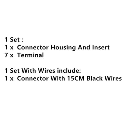 7 Pin Automotive Electrical Cable Sockets Auto Wiring Terminal Wire Connector With Pins