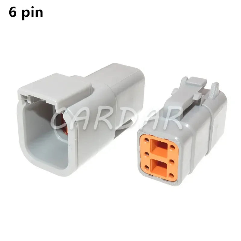 Deutsch DTM Waterproof Wire Connector Kit DTM06-2/3/4/6/8/12S DTM04-2/3/4/6/8/12P Automotive Sealed Plug with pins