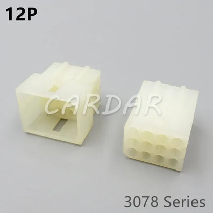 2P 3P 4P 6P 9P 12P Electrical Connector 3078 Series Plug Kits Female Male Socket With Pins For Auto Motorcycle Motorbike