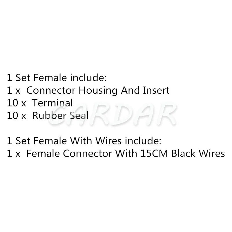 10 Pin 7223-6508-30 Waterproof Automotive Connectors Sealed Plug Socket For Auto Car Truck