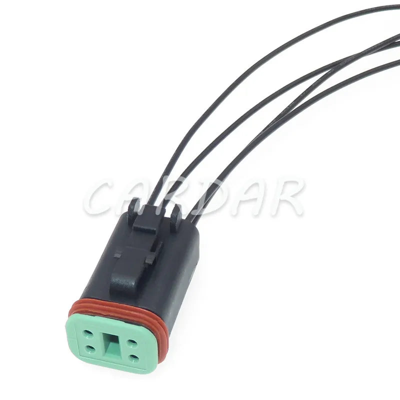 Conector eléctrico impermeable de 4 pines DT06-4S DT04-4P color negro, enchufe automotriz para Deutsch