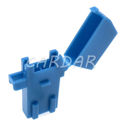 Blue Middle Blade Fuse Holder with 2pins Terminal BX2017E Car Insurance Socket Jacket Fuse Box