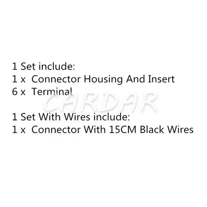 6 Pin Socket Auto Plug Automotive Connector For Car