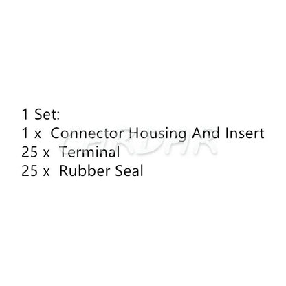 25 Pin 316874-1 368482-1 Electrical Waterproof Automotive ECU Wire Connector Car Computer Cable Socket
