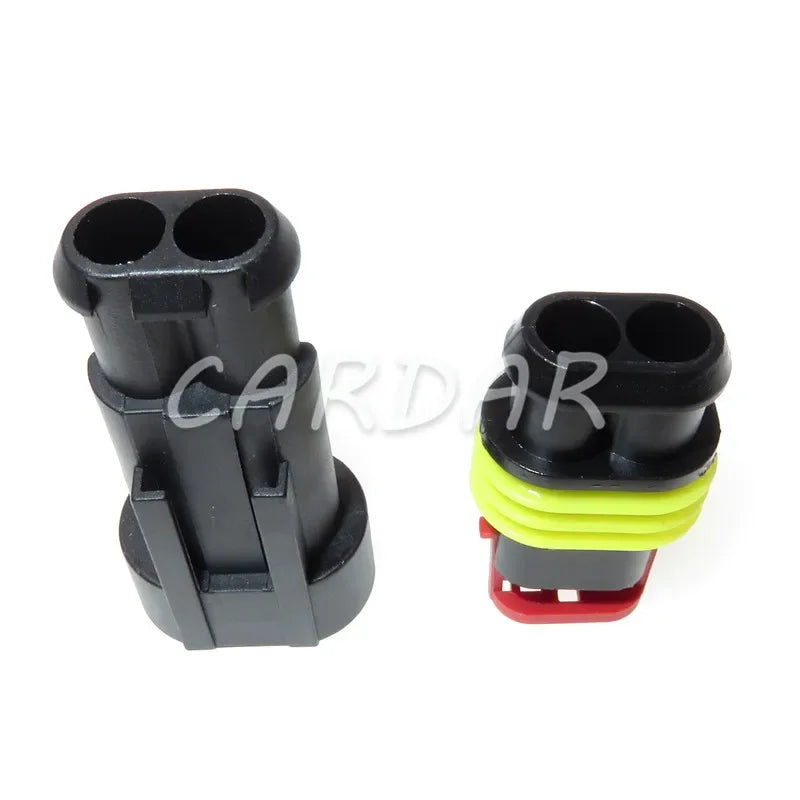 2 Pin 282104-1 282080-2 AMP SuperSeal Waterproof Electrical Automotive Connector Wiring Socket For Cars