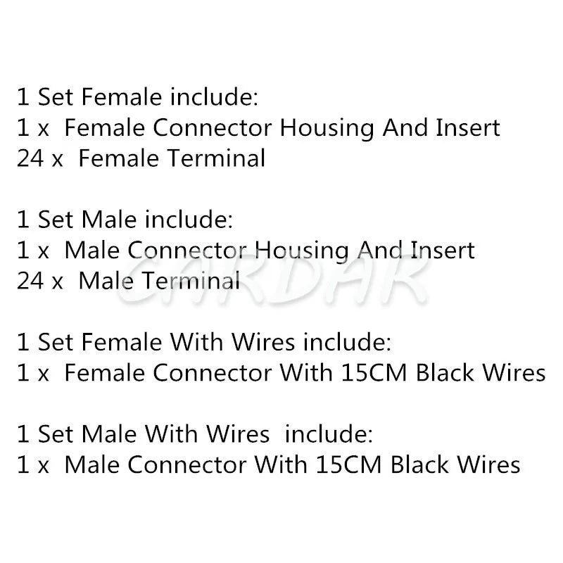 24 Pin MX34024SF1 MX34024PF1 Automotive Car CD Player Plug Power Speaker Cable Socket Auto Plug For Honda CRV Civic