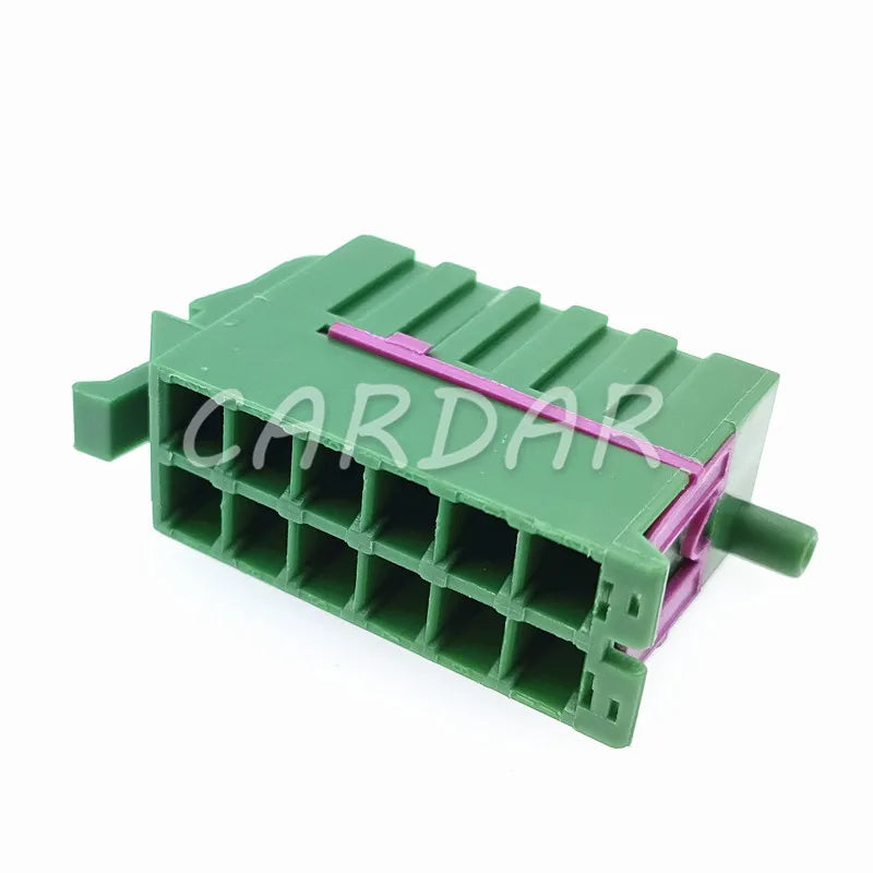 12 Pin 3.5 Series Green Wire Sockets Automotive Wiring Terminal Plug Pins Connector