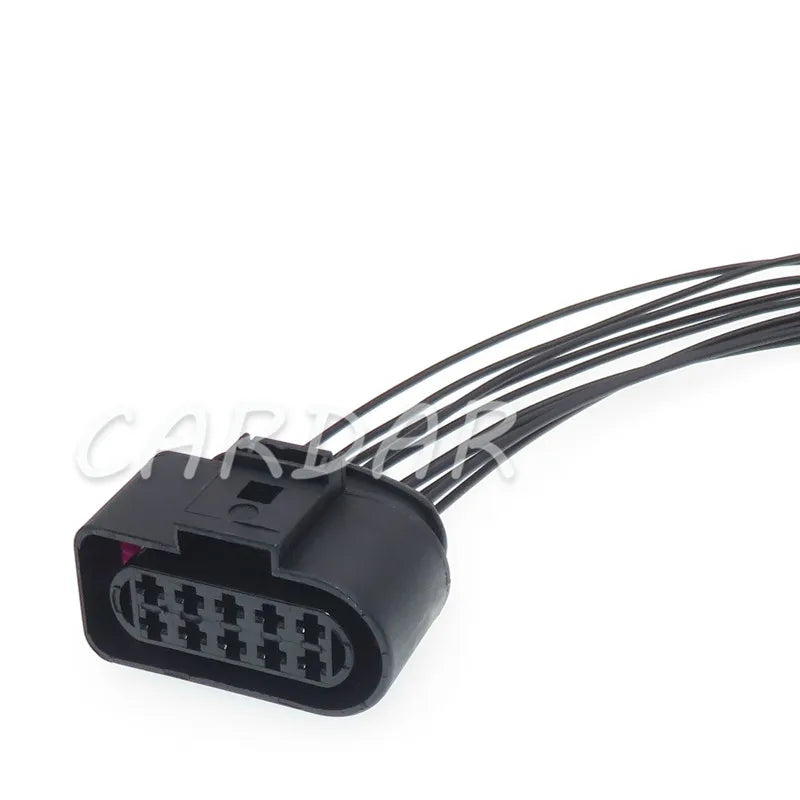 10 Pin 1J0973835 1J0973735 3.5mm Auto Temp Sensor Plug Deflation Valve Copnnector Waterproof Headlight Socket For VW Audi