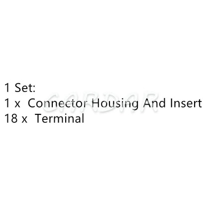 18 Pin Auto Cable Harness Connector Automotive Large Current High Power Unsealed Socket Car Accessories