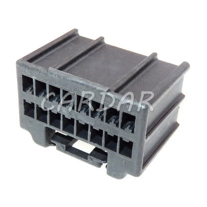 16 Pin 13520382 Black Automobile Wire Harness Plastic Housing Unsealed Socket With Terminal