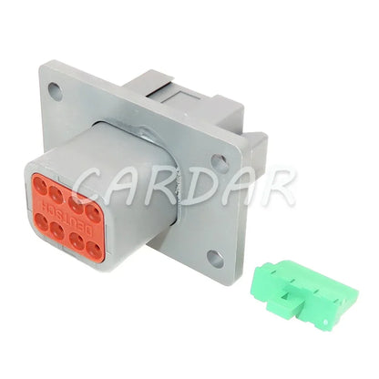 8 Pin DT04-8P-L012 DT06-8S Auto Large Current Power Sealed Connector With Flange Wiring Terminal Socket