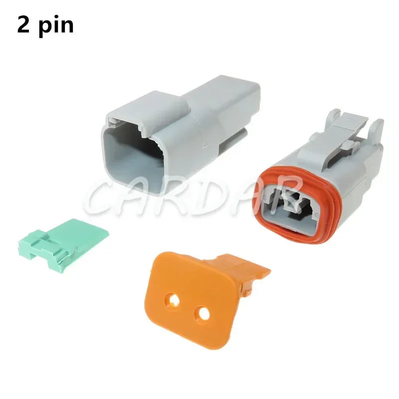 Deutsch DT 2 3 4 6 8 12 Pin Waterproof Connector Electrical Wire Socket 22-16AWG For Car Bus Motor Truck Engine Gearbox