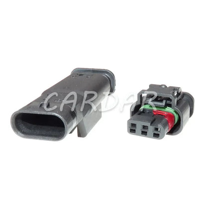 3 Pin 1488991-1 Auto Reversing Radar Probe Cable Socket Waterproof Wire Plug For Ford Land Rover