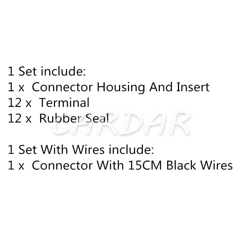 12 Pin 917975-6 178845-6 Auto Wire Connector Automobile Unsealed Wire Harness Socket With Terminal