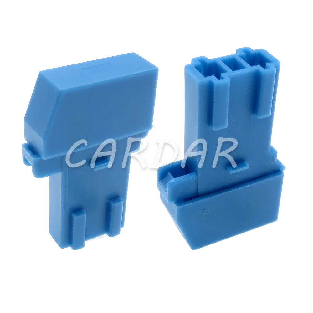 Blue Middle Blade Fuse Holder with 2pins Terminal BX2017E Car Insurance Socket Jacket Fuse Box