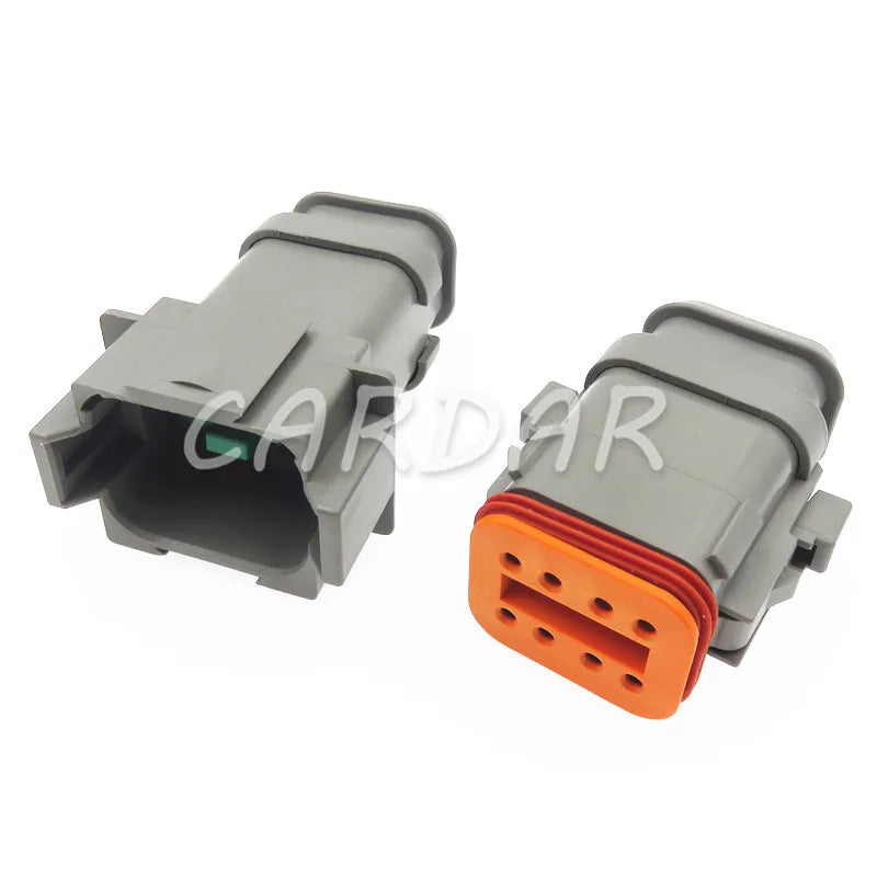 8 Pin DT04-8P-E008 DT04-8S-E008 Black Colour DT Series Automotive Waterproof Connector Plug With Terminals