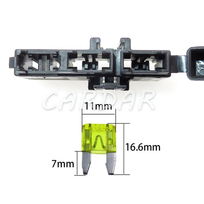 2 Way Mini Blade Type Fuse Holder Small In-line InLine Fuse Holders With Crimp Terminal