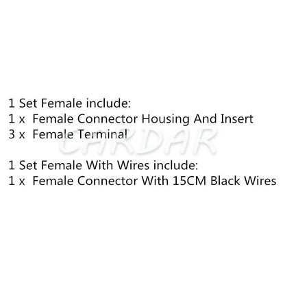 3 Pin Automotive Ignition Coil Plug Electrical Cable Connector Wire Socket For Ford