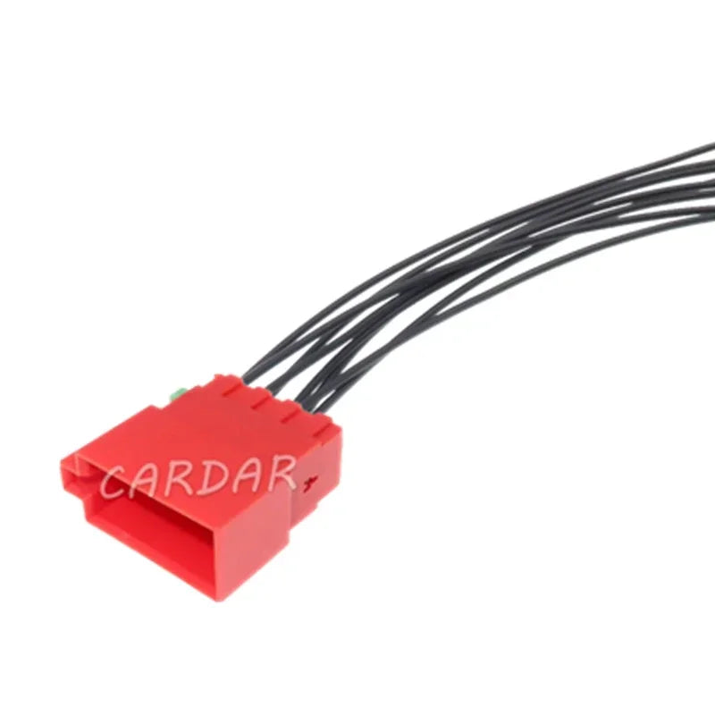 8 Pin 2.8 Series Red Plastic Housing Electrical Connector Car Wiring Harness Socket Auto Parts